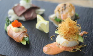 Scallop dish at Oiishi