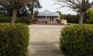 Quaint cellar door in the countryside
