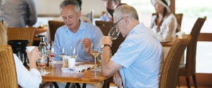 Enjoying a wine tasting at Scarborough Wine Co