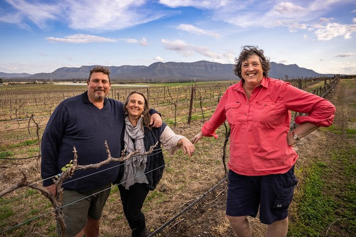 Family portrait at Scarborough Wines