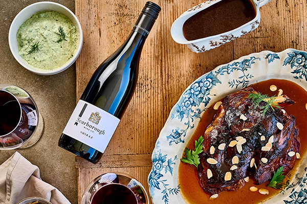 Scarborough Classic Range Wine bottle with meal